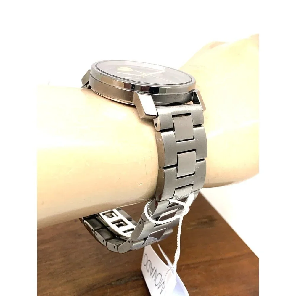 Movado Men's Watch 3600913 Bold Gray Dial Swiss Quartz Gunmetal Stainless Steel